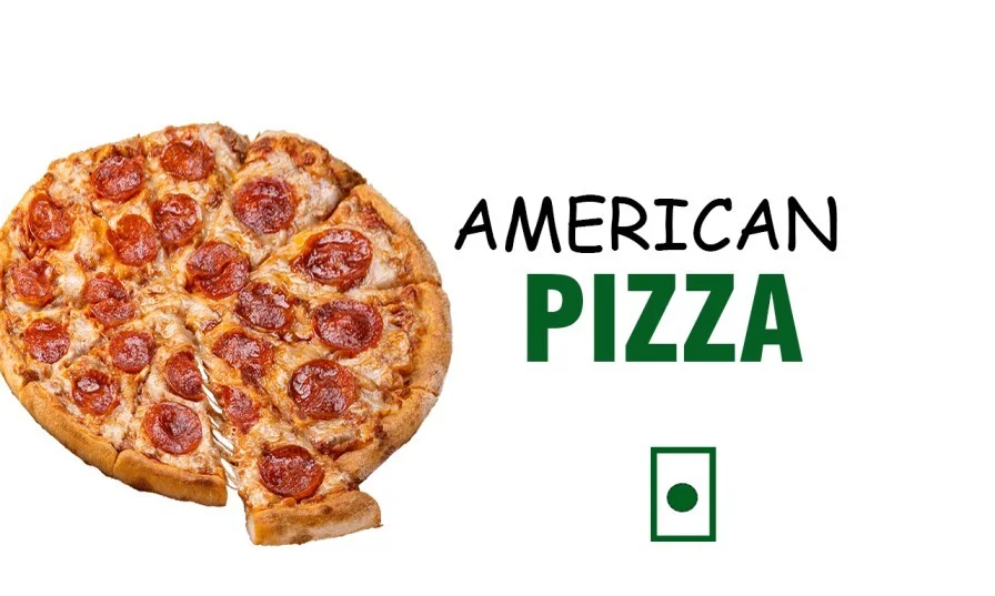 American Pizza (black olive/red paprika/mushroom/onion)