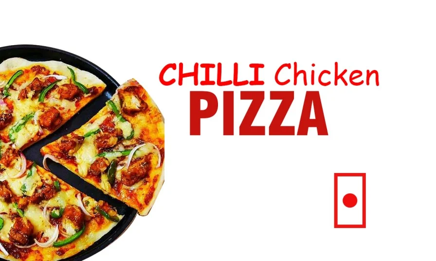 Chicken Chilli Pizza(chilli chicken fried with cheese)