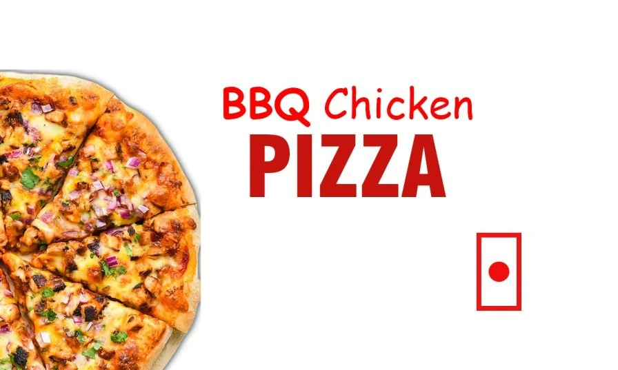 BBQ Chicken Pizza(cap./paprika/bbq chicken cubes)