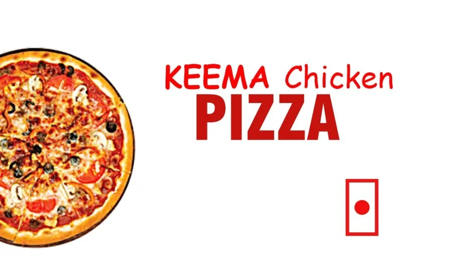 Keema Chicken Pizza(onion/cap./keema chicken)
