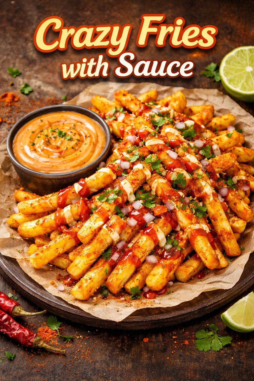 Crazy Fries With Sauce