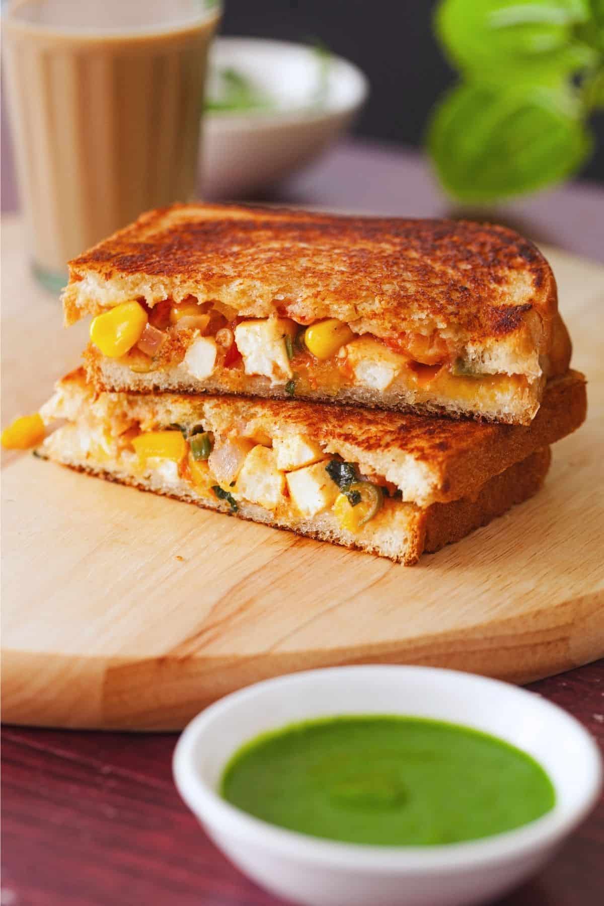 OL Veg Paneer Peppery Sandwich