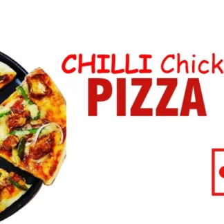 Chicken Chilli Pizza(chilli chicken fried with cheese)