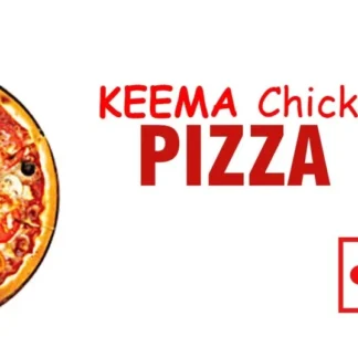 Keema Chicken Pizza(onion/cap./keema chicken)