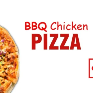 BBQ Chicken Pizza(cap./paprika/bbq chicken cubes)