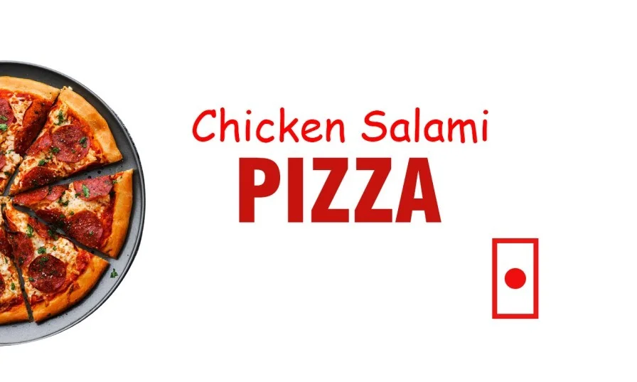 Chicken Salami Pizza(onion/cap./chicken salami)