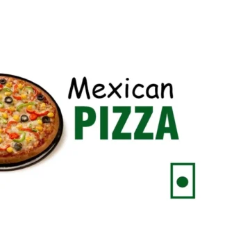 Mexican Veg Pizza(red/yellow/green capsicum/special sauce)